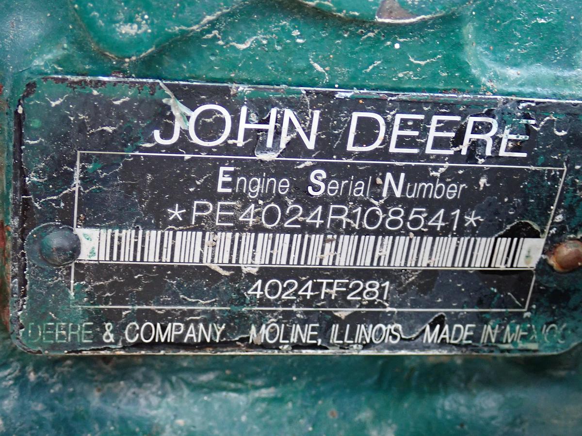 Used John Deere 4024TF281 Diesel Engine POWER UNIT
