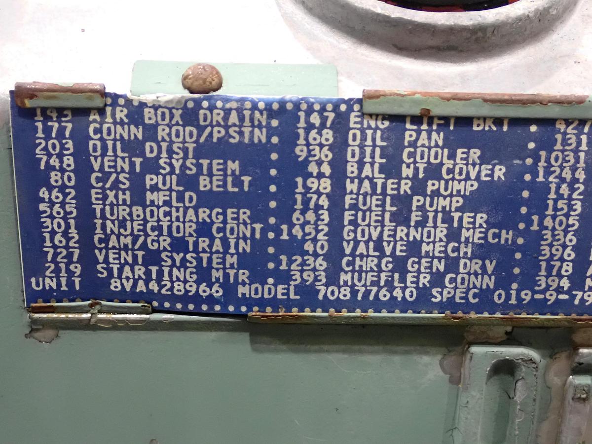 Used 1982 Detroit Diesel 8V71TA Engine 7087-7640
