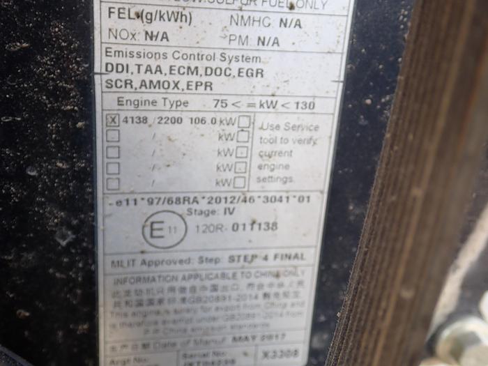 Used 2018 CAT C4.4 Diesel Engine TL1055D Telehandler AR 440-0603