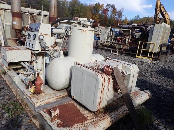 Used Quincy 850/200 Air Compressor 850 CFM Detroit Diesel 8V71 Skid Mounted 200 PSI!