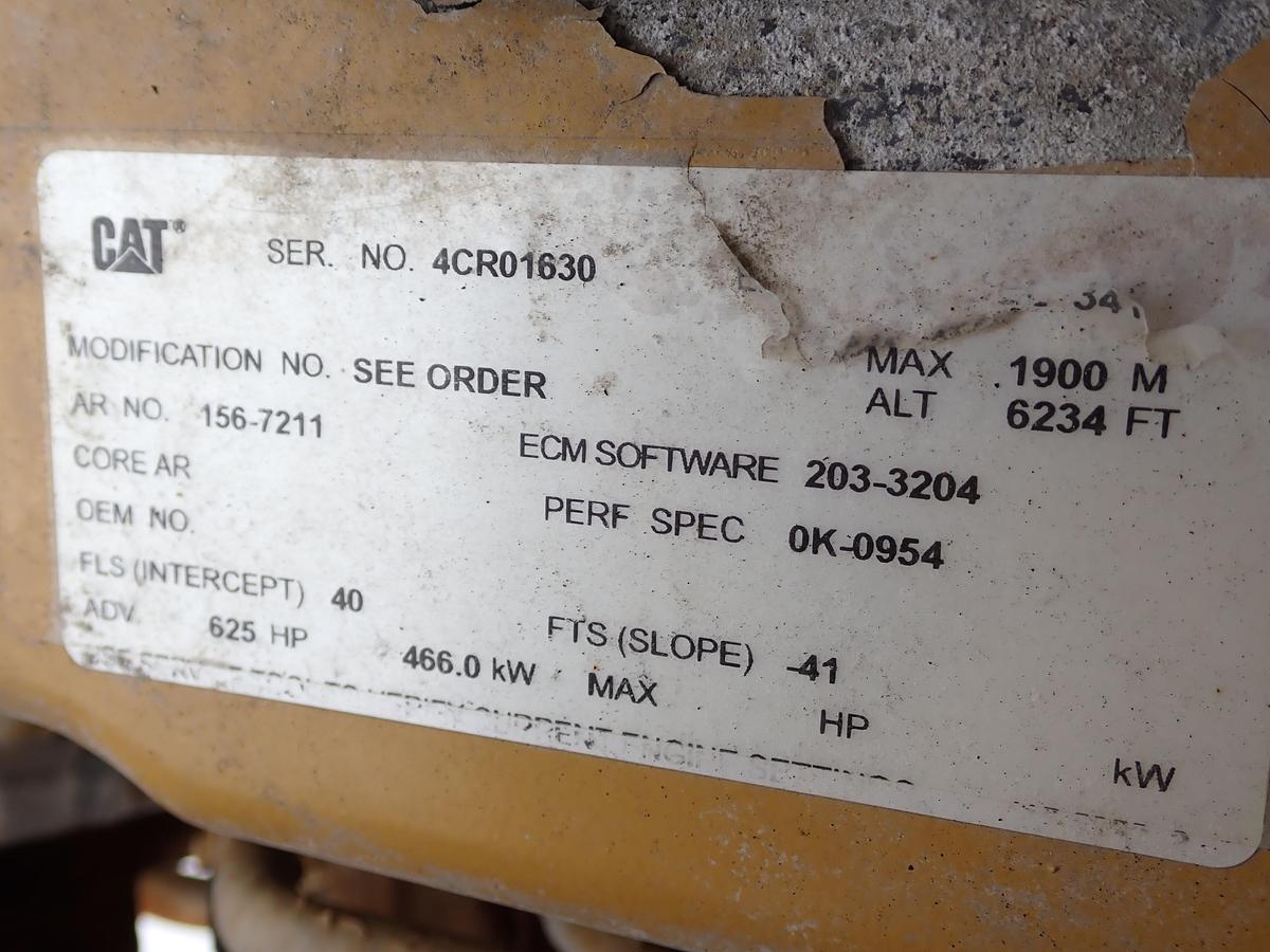Used 2001 CAT 3412E Diesel Engine POWER UNIT! AR 156-7211