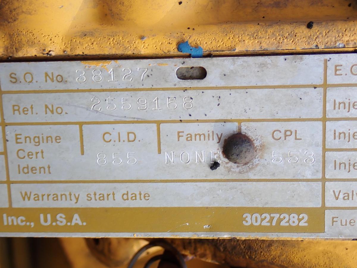 Used 1988 Cummins NTA-855C Diesel Engine Big Cam