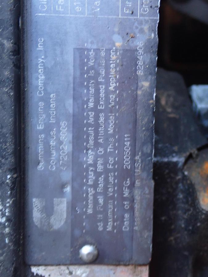 Used 2005 Cummins 4BT 3.9 Diesel Engine POWER UNIT CPL 8238