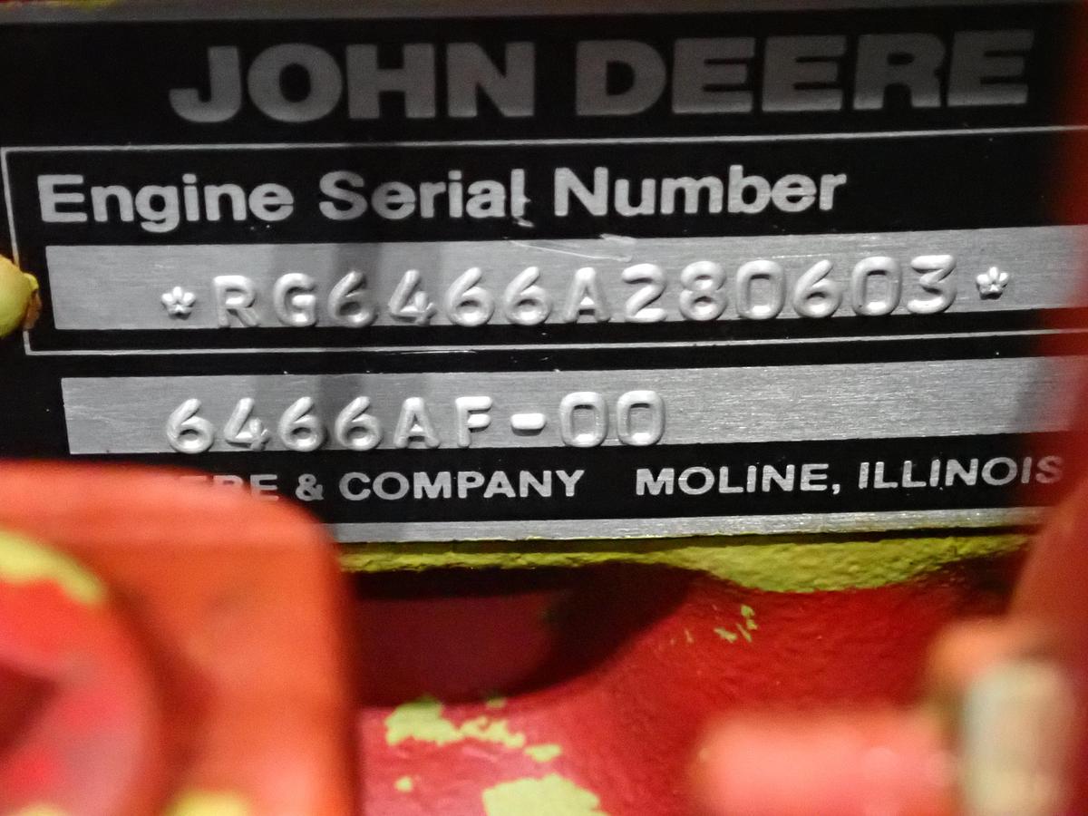 Used John Deere 6466AF-00 Diesel Engine