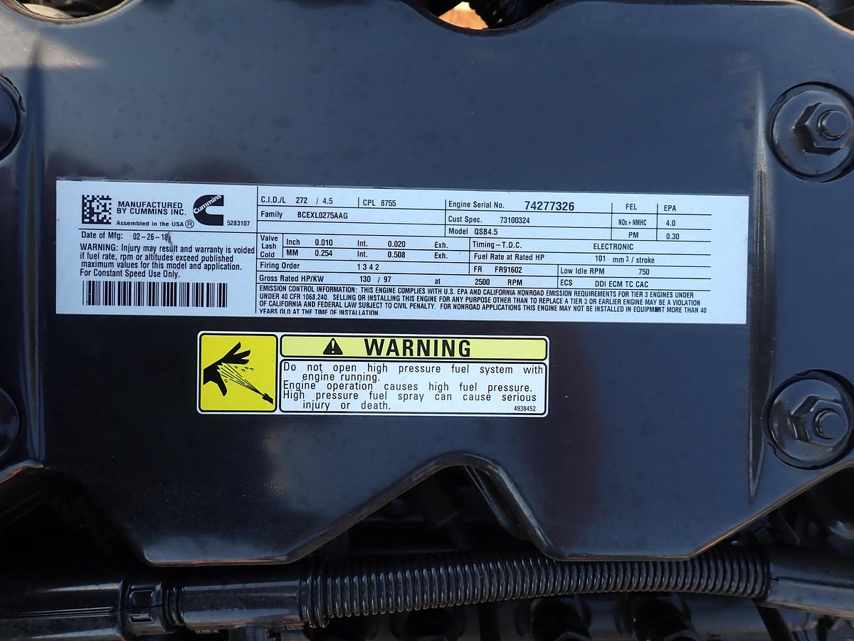 2018 Cummins QSB 4.5 UNUSED Diesel Engine CPL 8755