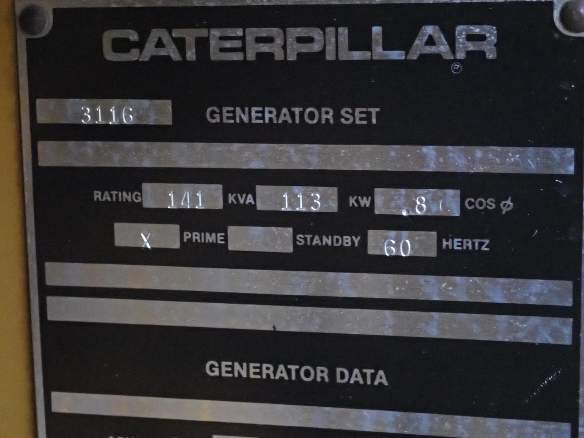 Used 1989 CAT 3116 GENSET