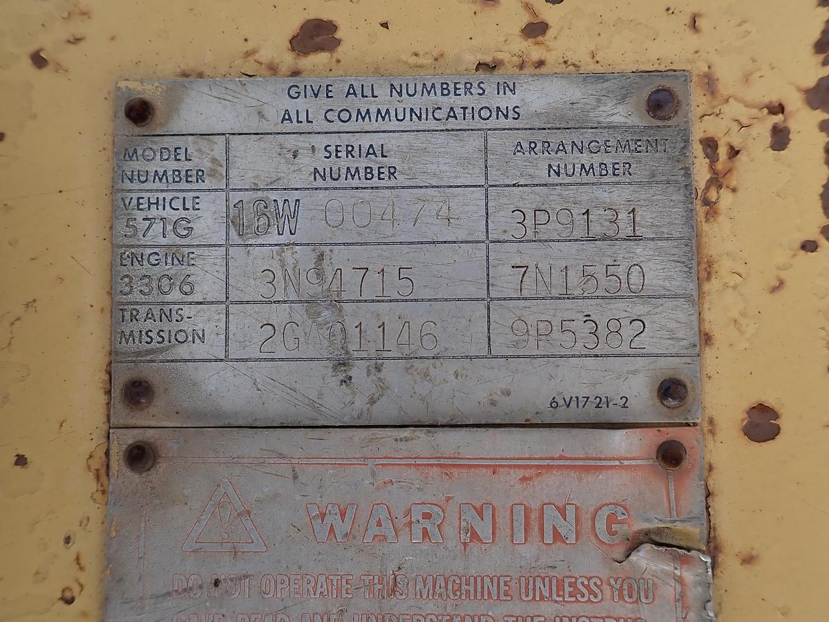 Used CAT 3306 PC Turbo Diesel Engine 571G Pipelayer! 7N1550