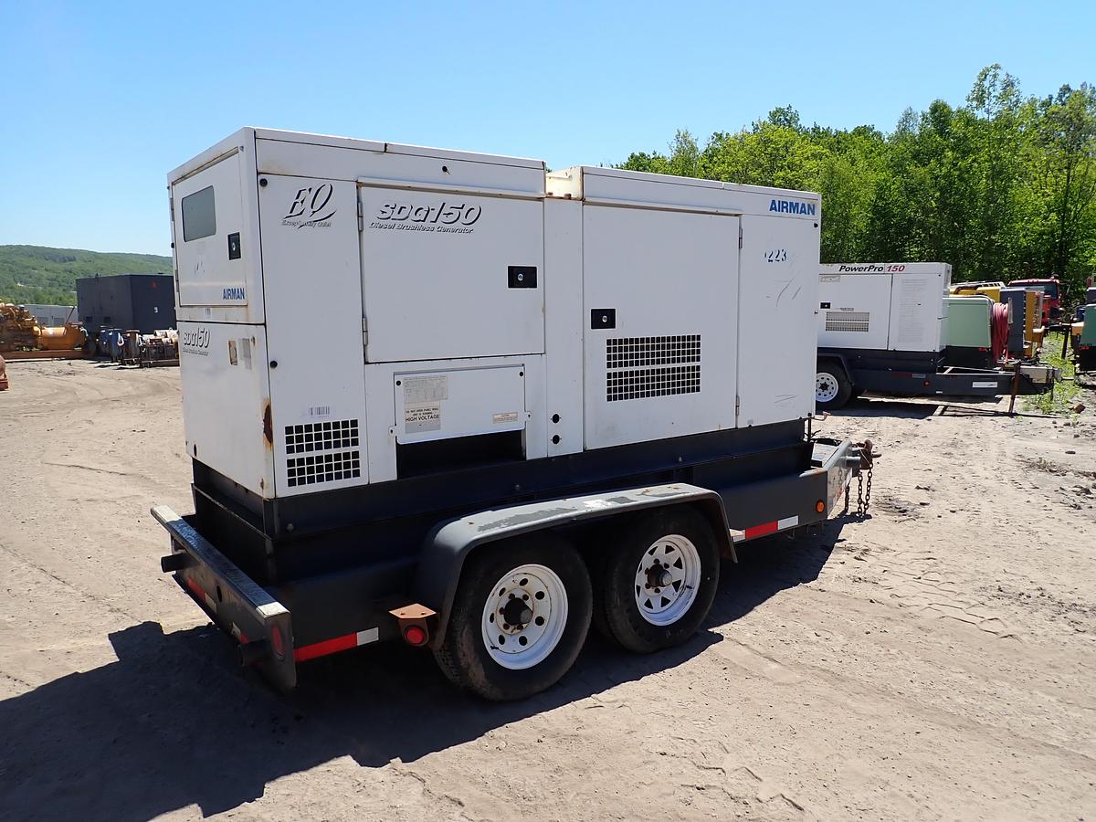 Used Airman SDG150 150 KVA Mobile Generator