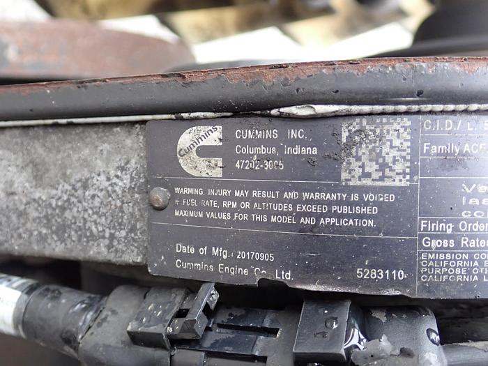Used 2017 Cummins QSC 8.3 Diesel Engine CPL 8627 4875 HOURS