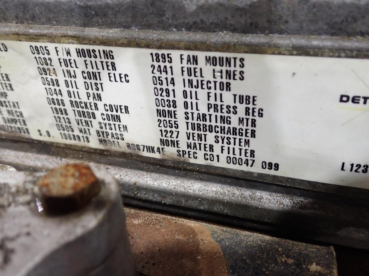 Used 2003 Detroit Diesel Series 60 14.0 Liter Diesel Engine LOW MILES!