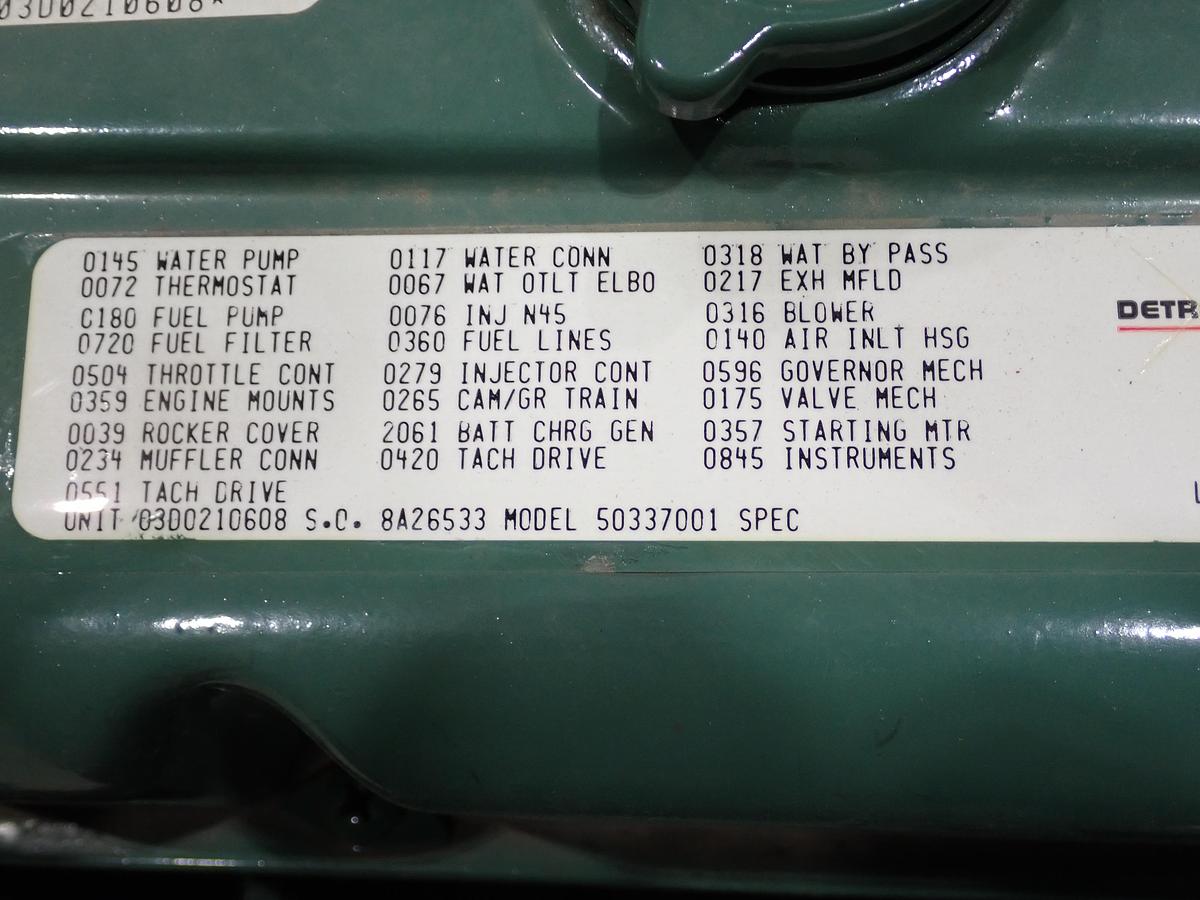 Detroit Diesel 3-53 Engine GOVT SURPLUS ! 5033-7001
