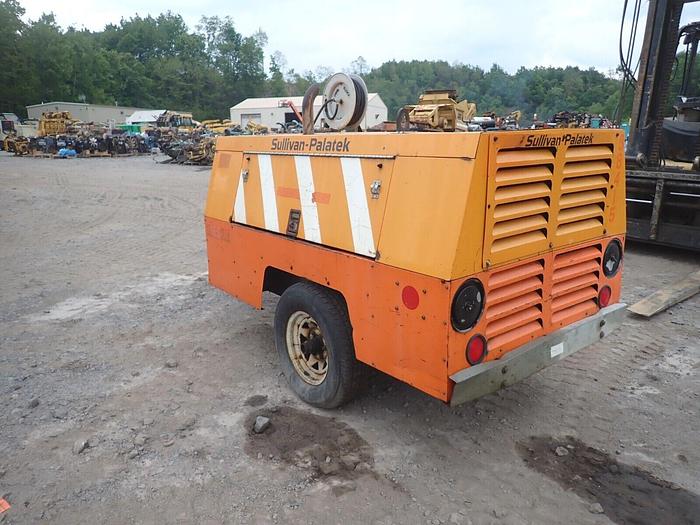 Used 2008 Sullivan D185 185 CFM Air Compressor LOW HOURS! VIDEO! Towable Deere Diesel