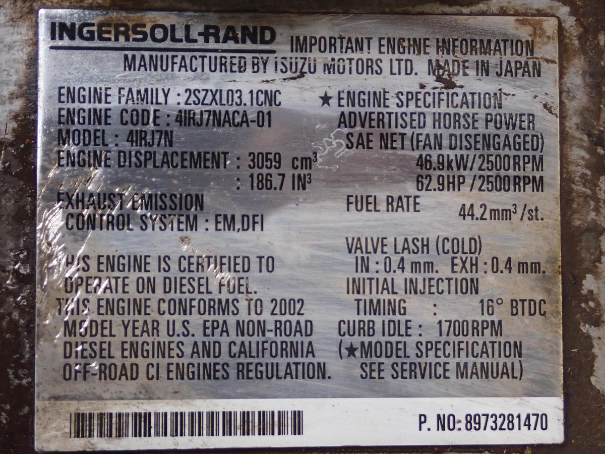 Used 2002 Isuzu 4JG1 Diesel Engine 4IRJ7