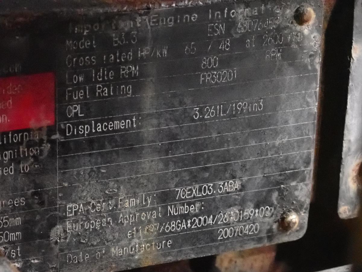 Used 2007 Cummins B3.3 Diesel Engine