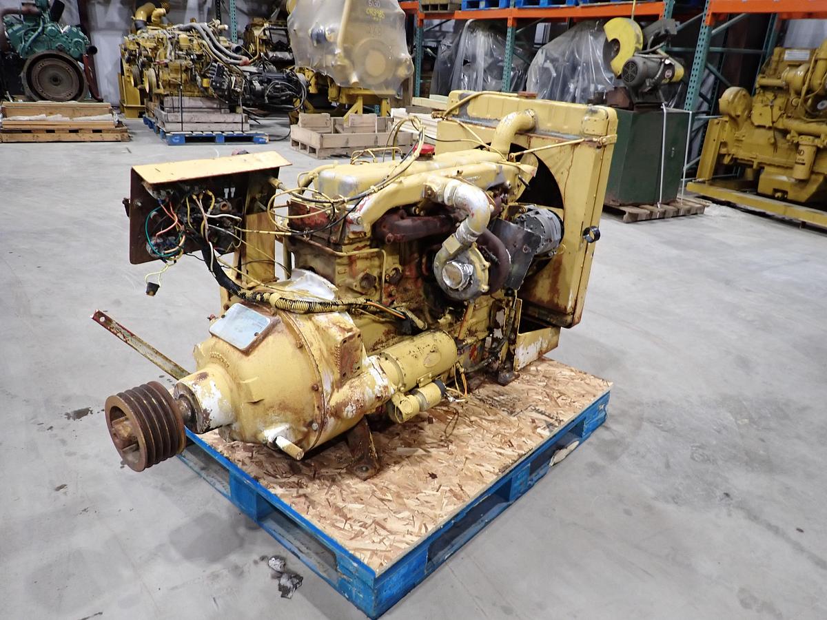 Used Perkins T6.354 Turbo Diesel Engine POWER UNIT w/ PTO Clutch