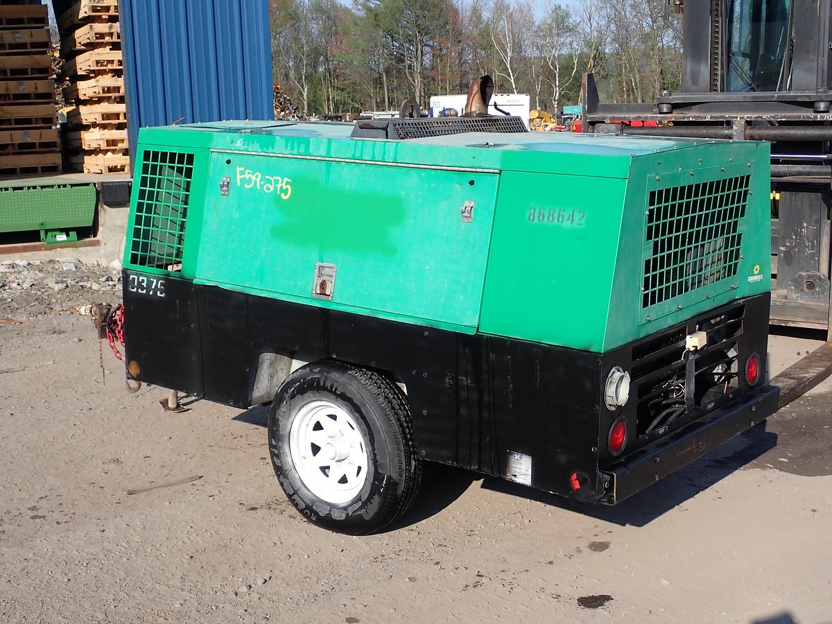 Used 2016 Sullivan Palatek D375PDCU 375 CFM Air Compressor