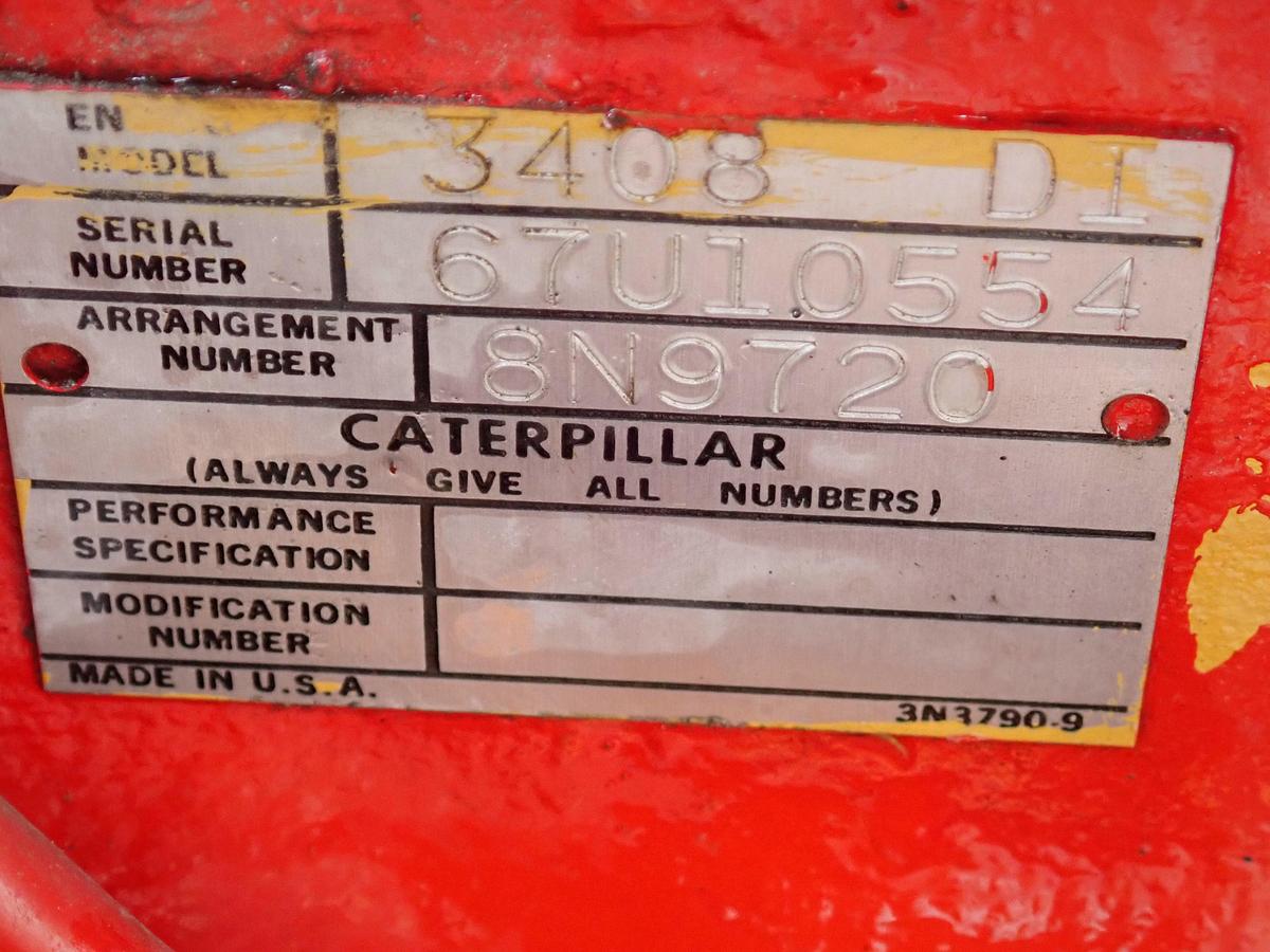 Used CAT 3408 Marine Diesel Engine LOW HOURS!
