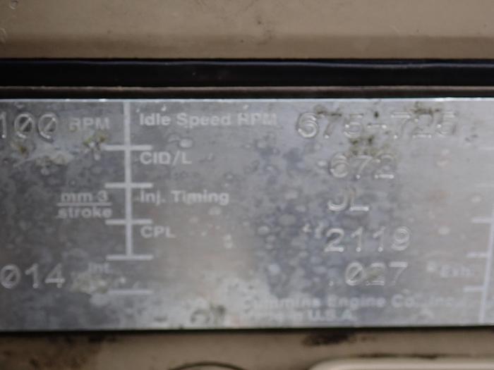 Used 1997 Cummins M11C 300 HP Diesel Engine CPL 2119 M11-C