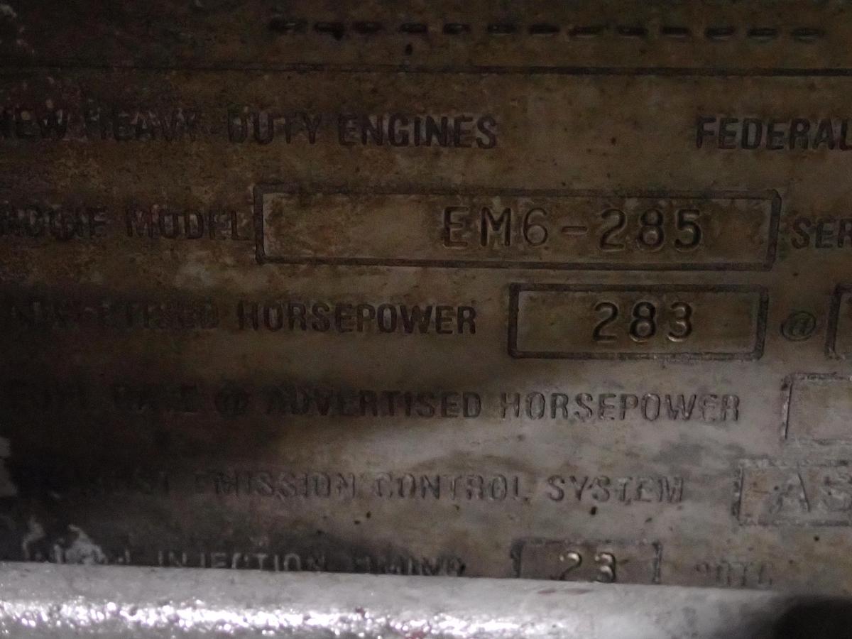 Used 1985 Mack EM6-285 Diesel Engine