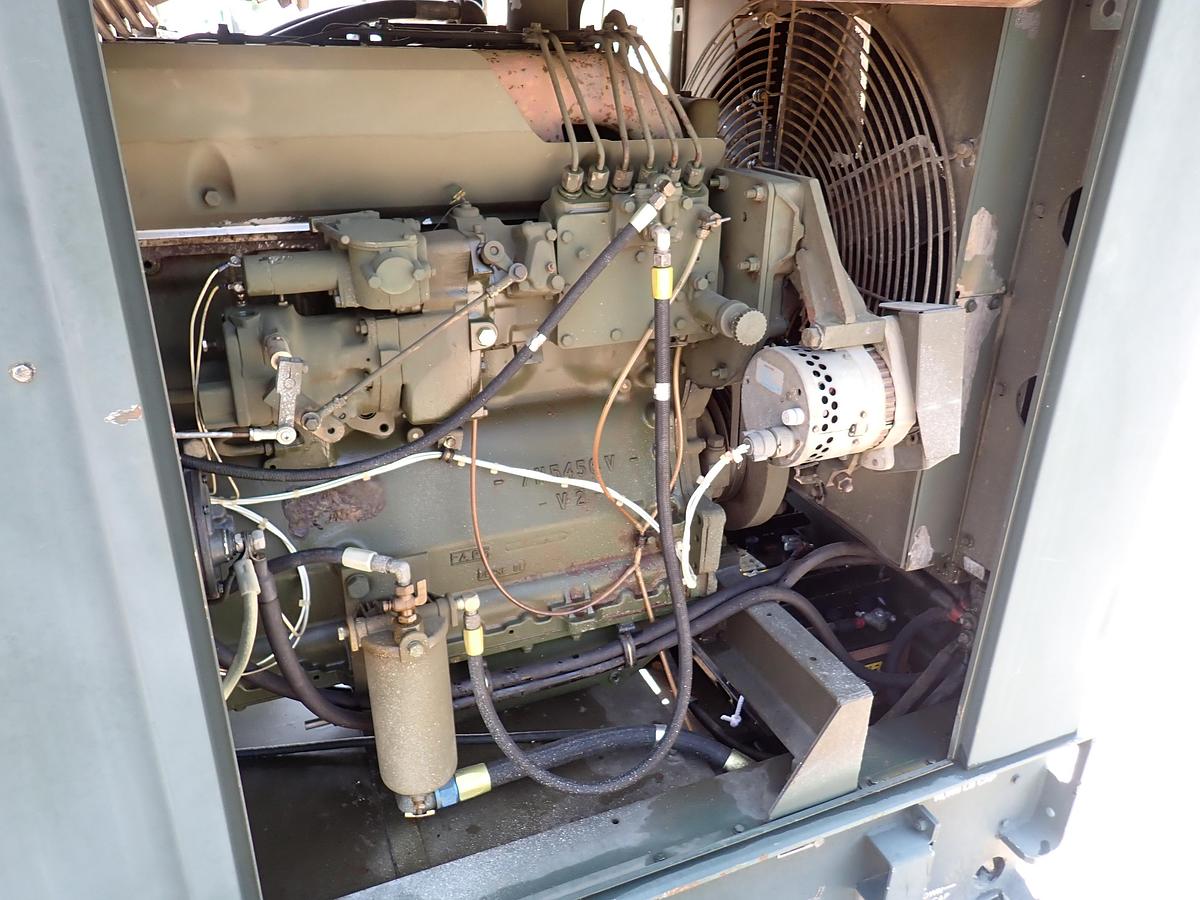 Used 1990 Libby MEP007B 100 KW Diesel Generator GOV'T SURPLUS