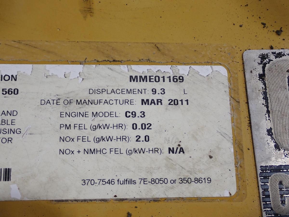 Used 2011 CAT C9.3 Diesel Engine 336EL Excavator AR # 364-0687