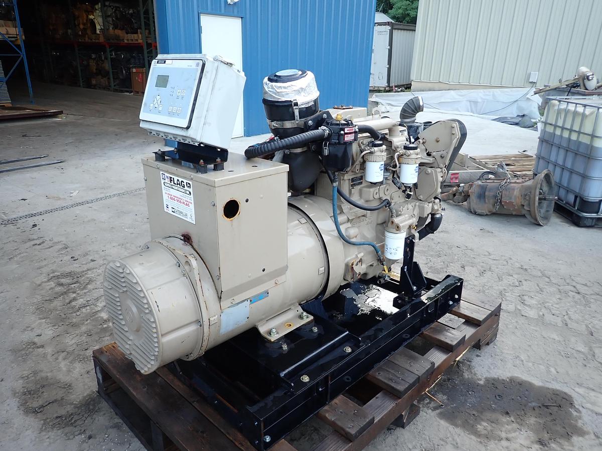 Used 2012 John Deere 4045TFM75 65 KW Marine Generator