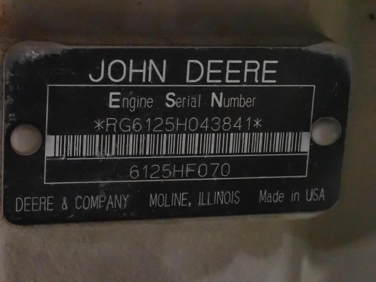 Used 2004 John Deere 6125HF070 Diesel Engine 2023 HOURS!