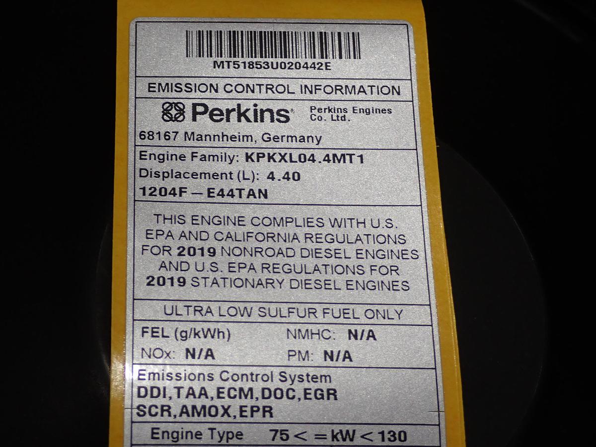 2019 Perkins 1204F-E44TA Diesel Engine UNUSED SURPLUS!