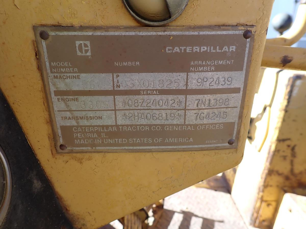 Used 1984 CAT D6D Crawler Dozer LGP W/ WINCH