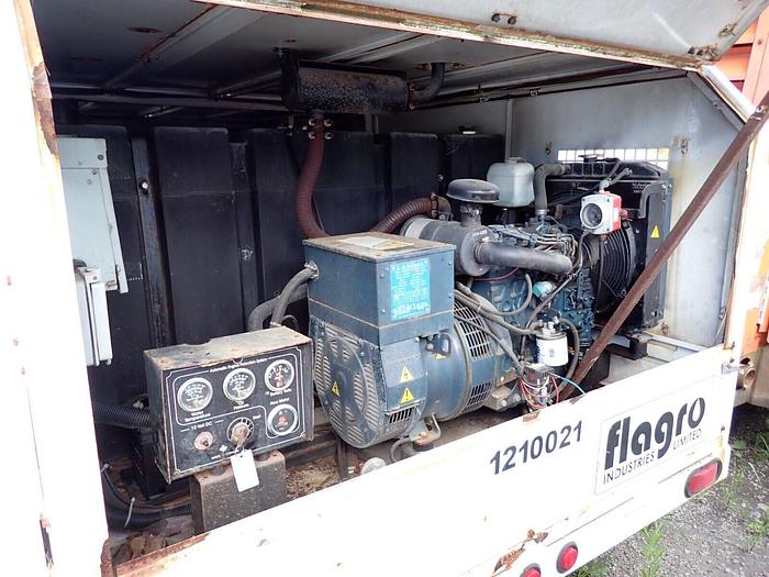 Used 2011 Flagro FVO1000TR Portable Heater KUBOTA DIESEL! Towable 780K BTU
