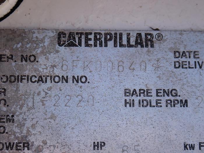 Used CAT 3054 Diesel Engine Power Unit A/R 6I-2220