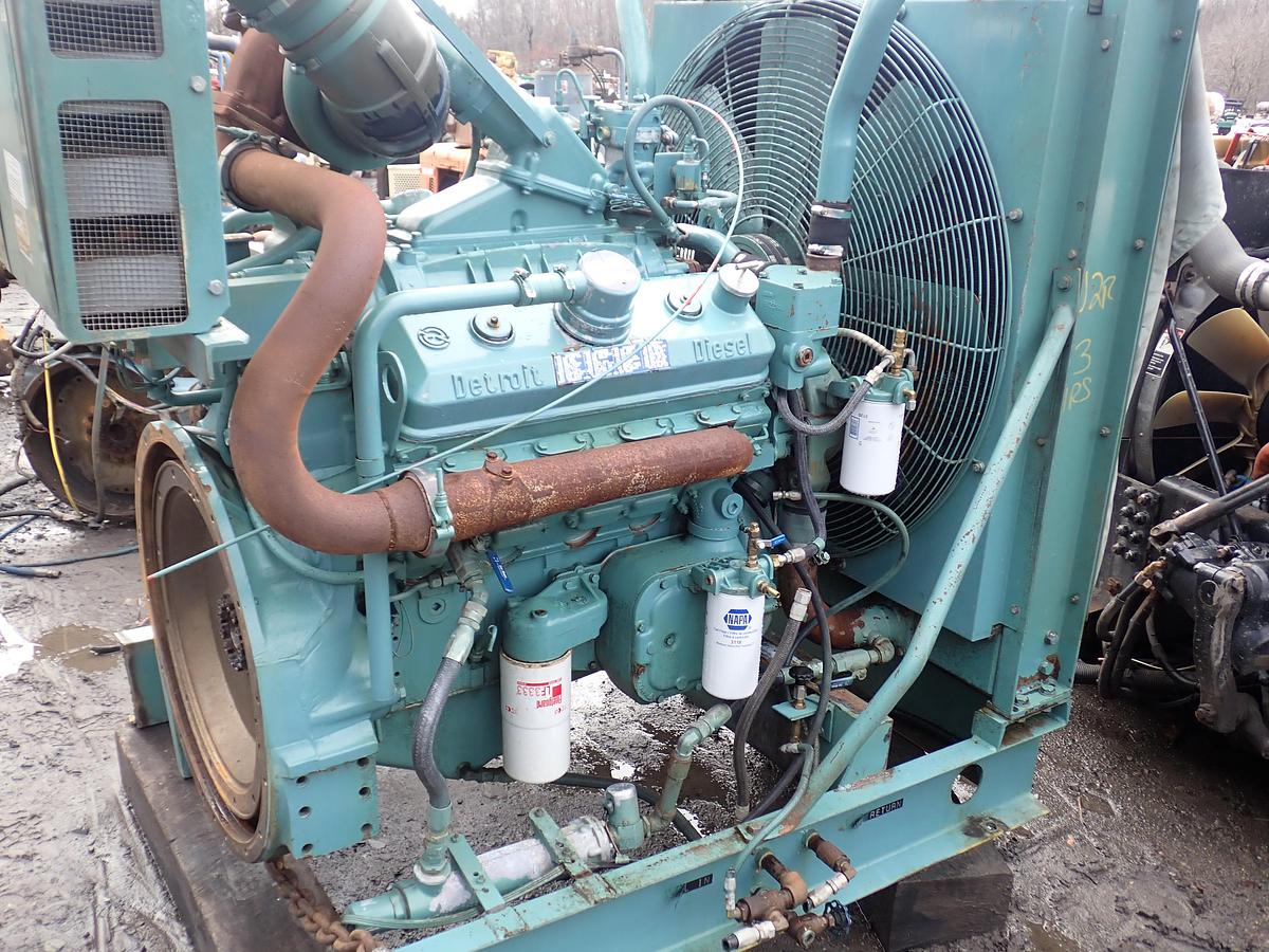 Used Detroit Diesel 8V92TA Engine POWER UNIT! 53 HOURS 