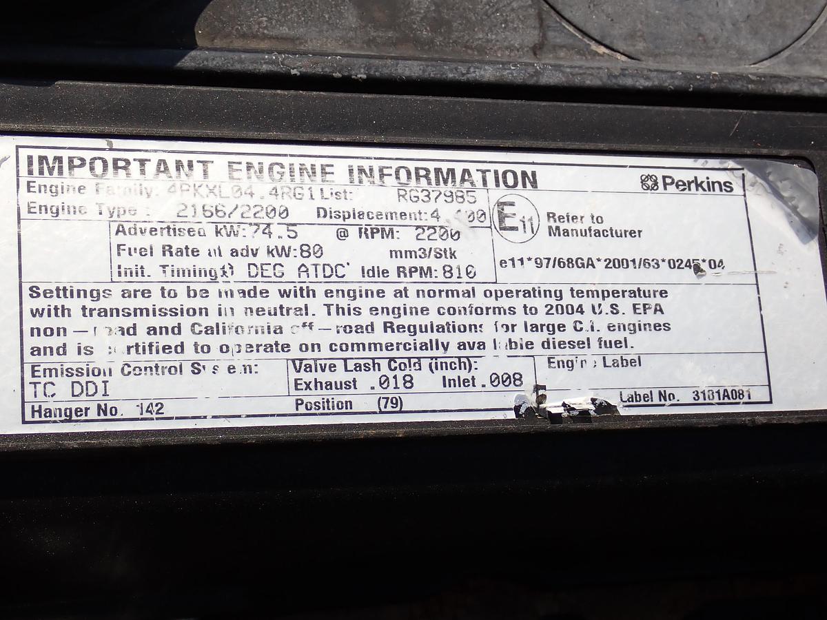 Used 2004 Perkins 1104C-44T Diesel Engine RG37985