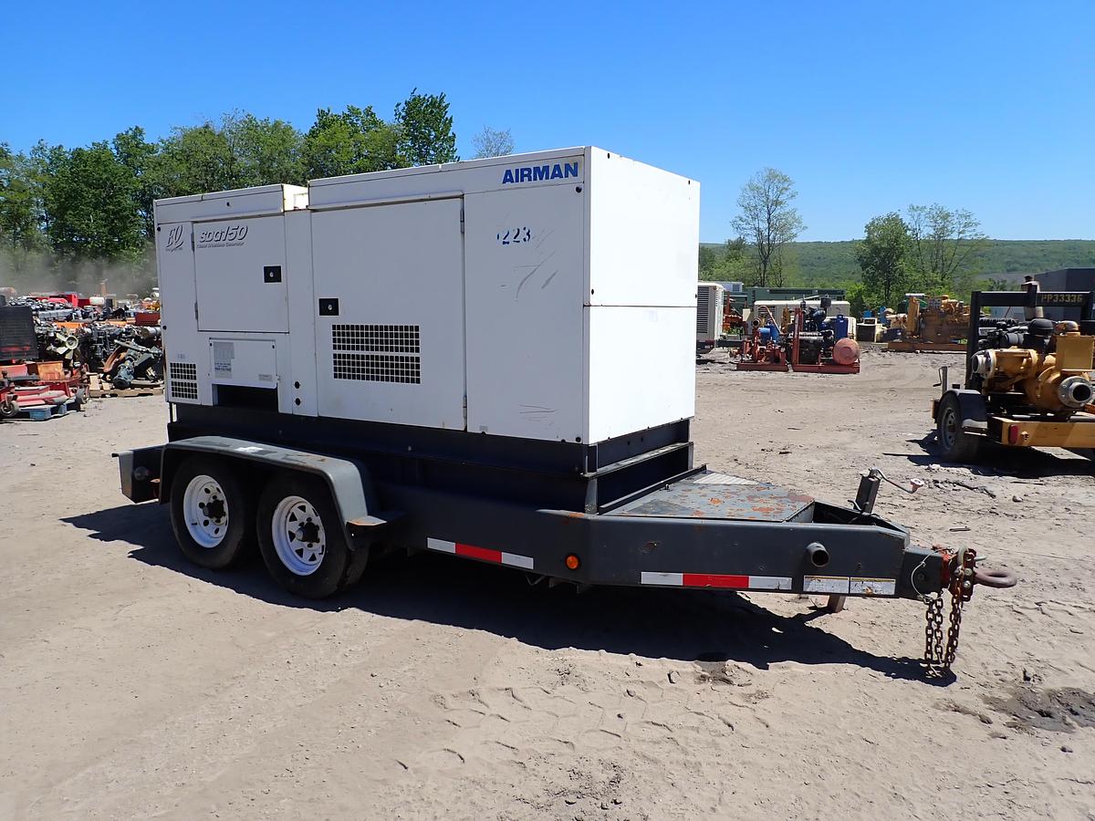 Used Airman SDG150 150 KVA Mobile Generator