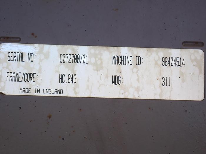 Used 1990 Cummins KTA38-G1 650 KW Generator Set CONTINUOUS DUTY