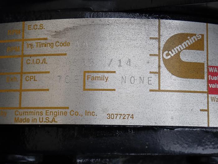 1992 Cummins NHC250 UNUSED Diesel Engine 5 TON MILITARY SURPLUS