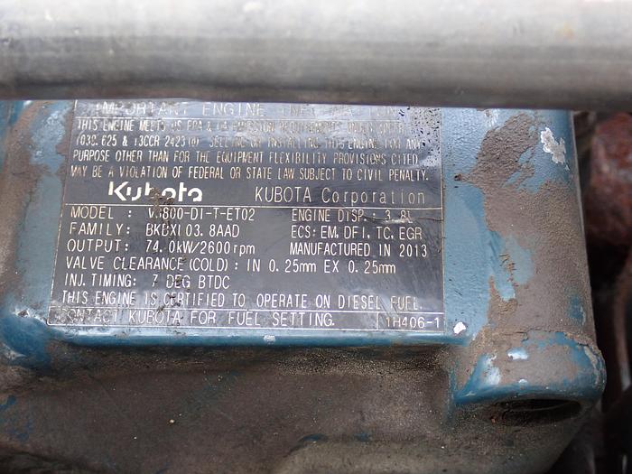 Used 2013 Kubota V3800-DI-T-ET02