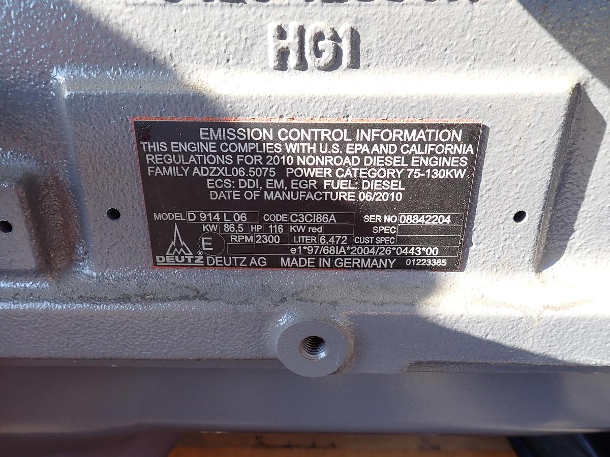 2010 Deutz D914 L06 UNUSED Diesel Engine