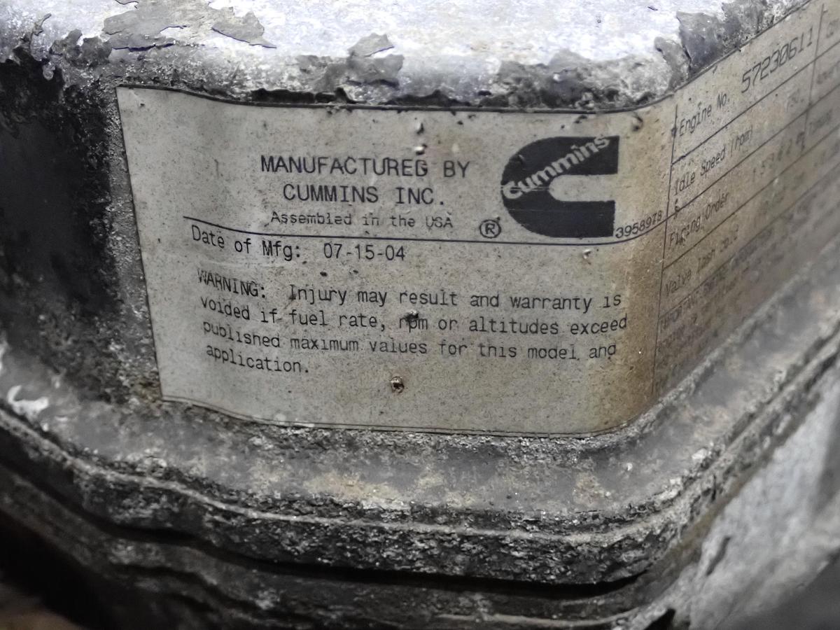 Used 2004 Cummins ISB 200 Diesel Engine CPL 8136