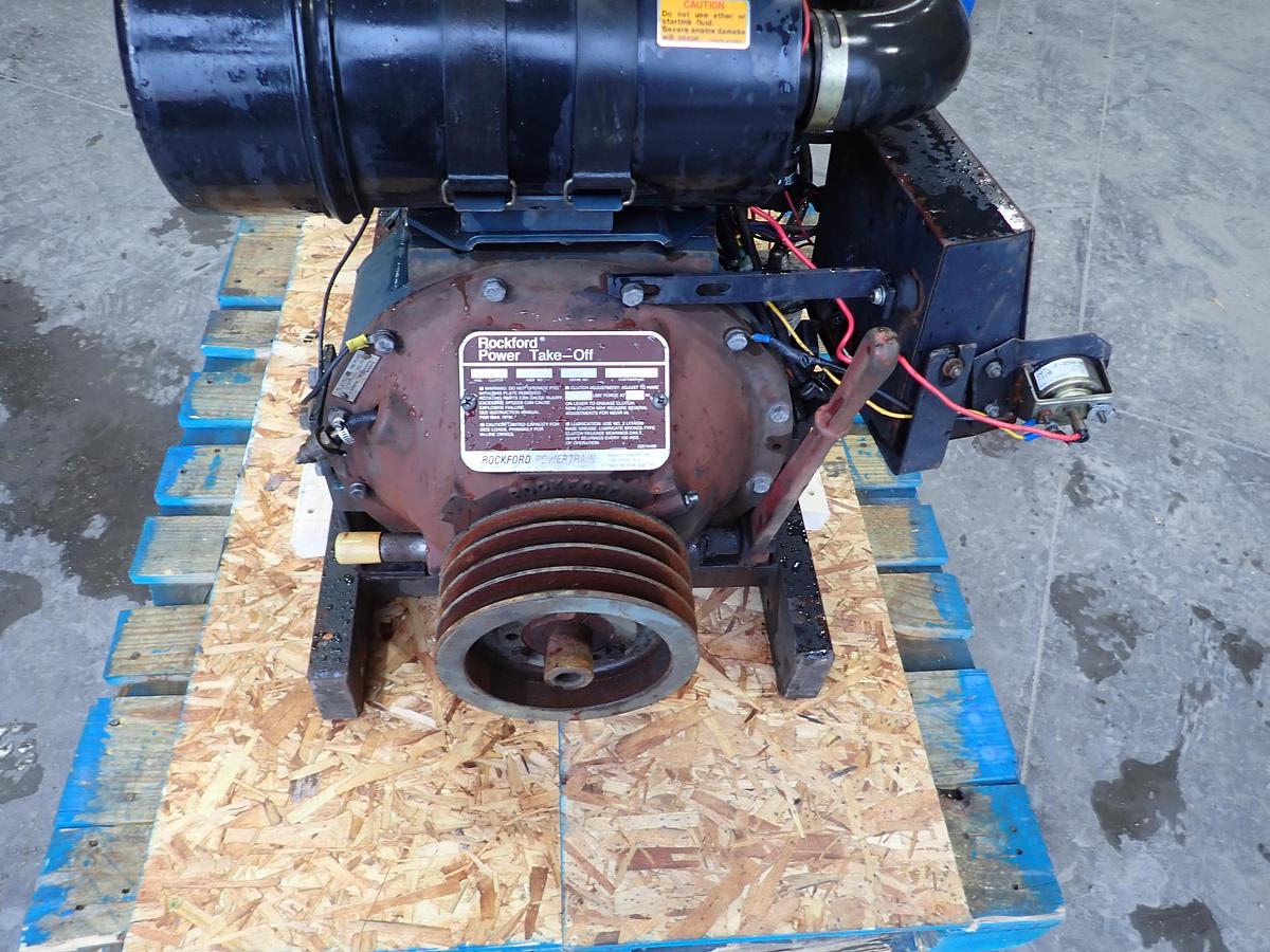 Used Kubota V2203 Diesel Engine POWER UNIT w/ PTO CLUTCH
