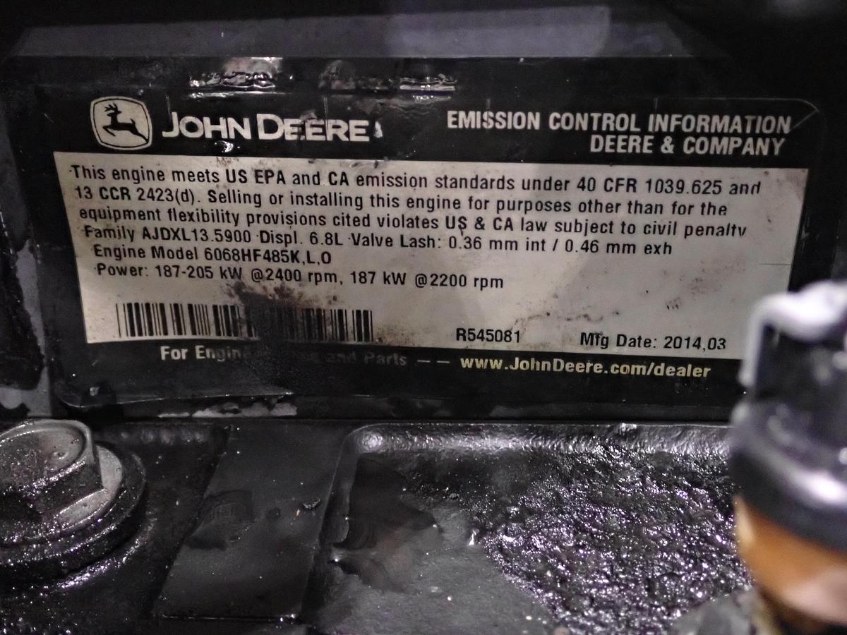 Used 2014 John Deere 6068HF485 Diesel Engine