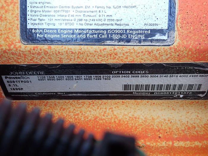 Used John Deere 6081TF001 Turbo Diesel Engine POWER UNIT! VIDEO! 6081 8.1 6081T