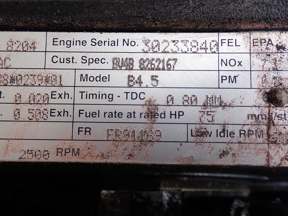 Used 2006 Cummins B4.5 Turbo Diesel Engine CPL 8204