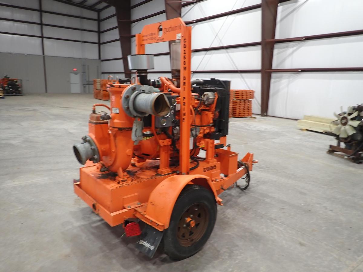 Used 2017 Godwin CD150M 6" Water Pump John Deere Diesel