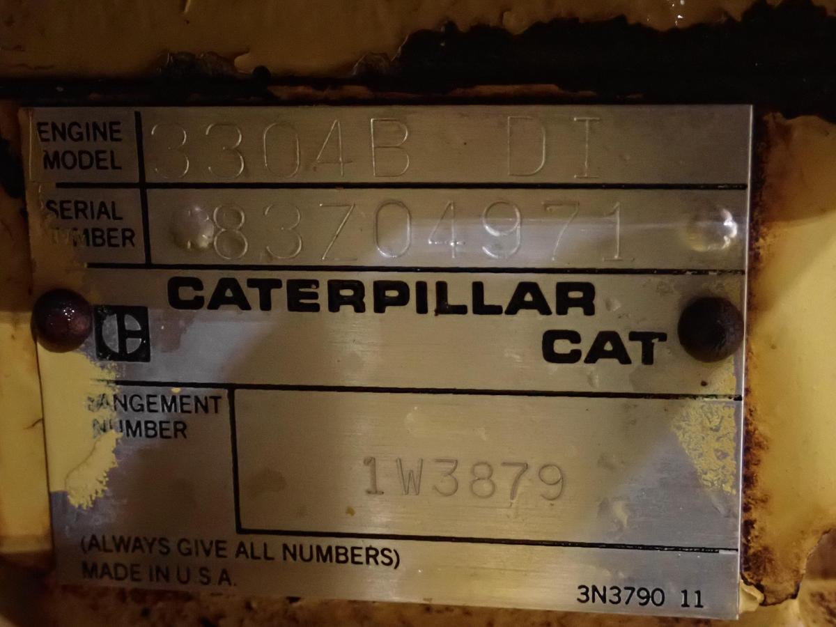 Used 1989 CAT 3304 DI Diesel Engine POWER UNIT