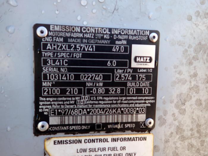 Used 2010 Hatz 3L41C