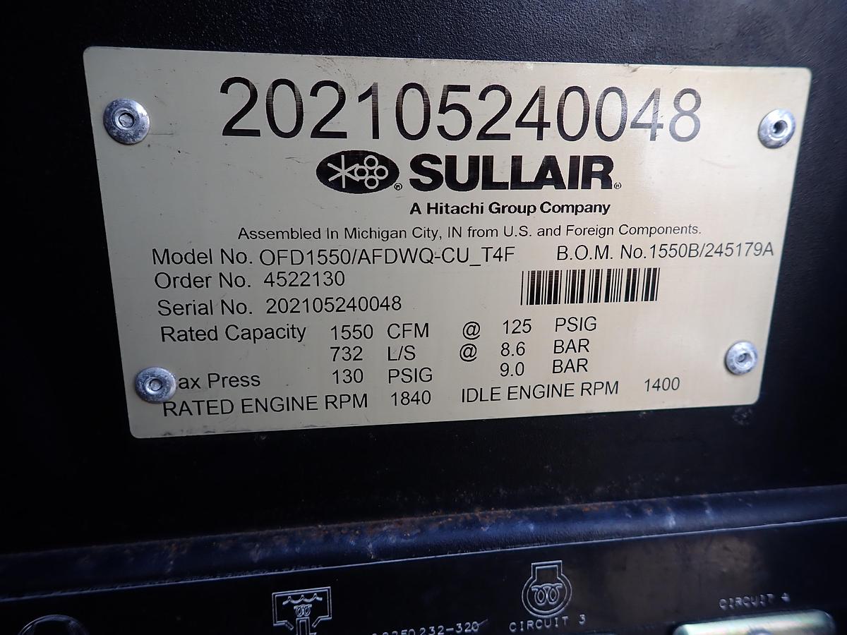 Used 2021 Sullair OFD1550