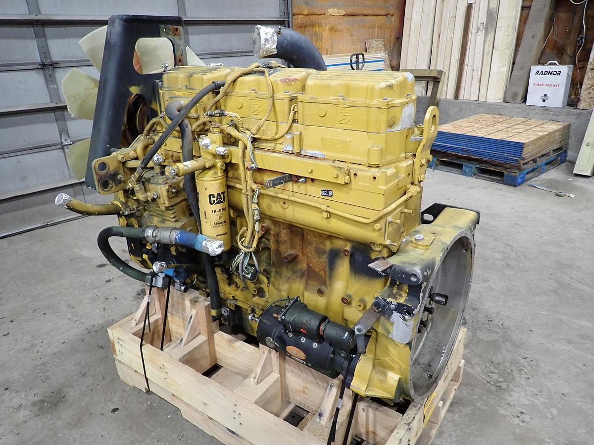 Used 2003 CAT C12 Diesel Engine GOV'T SURPLUS 410 HP W/ JAKES