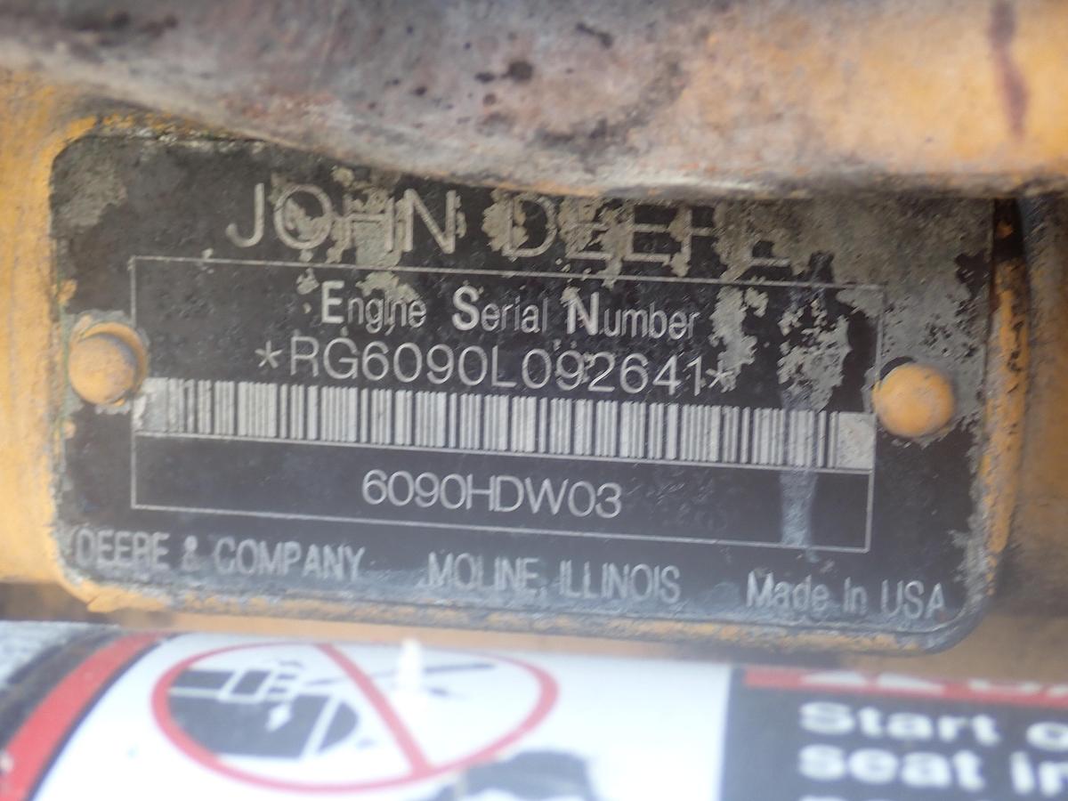 Used John Deere 6090HDW03 Diesel Engine 724K Loader