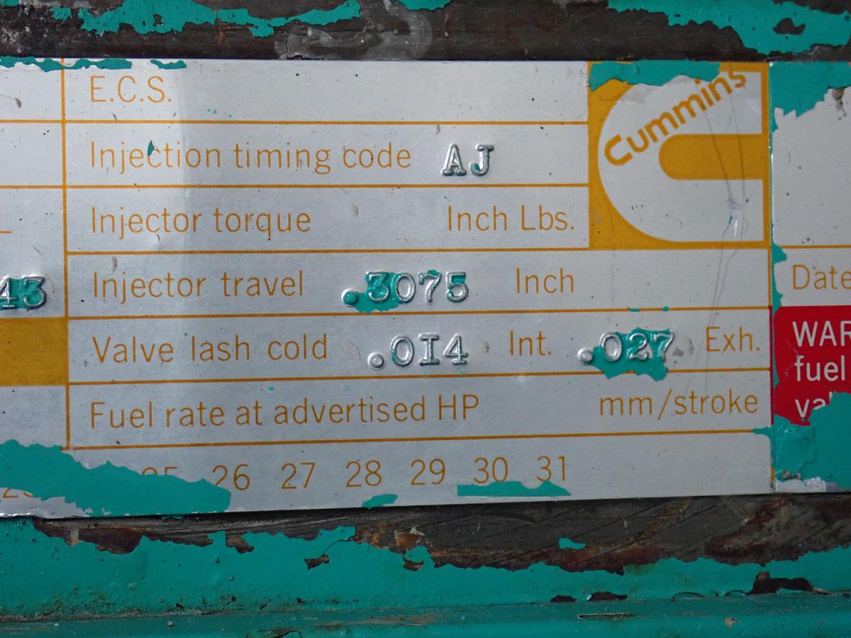 Used Cummins KTA50 Diesel Engine CPL 0343